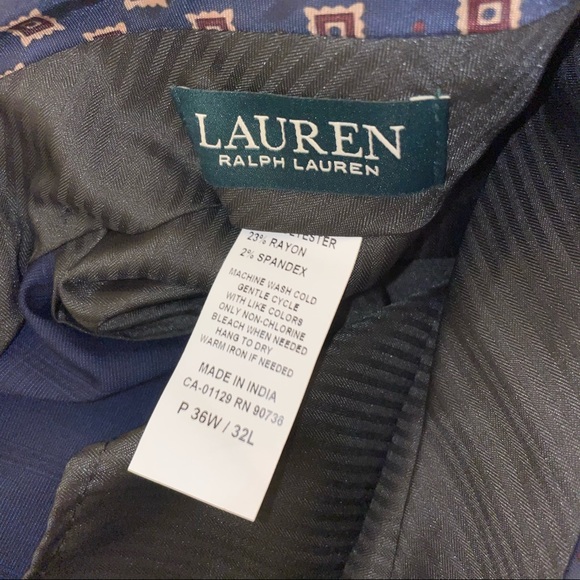 *NEW*, BRAND NEW LAUREN RALPH LAUREN CLASSIC FIT ULTRAFLEX SLACKS, SIZE 36WX32L - Picture 9 of 9